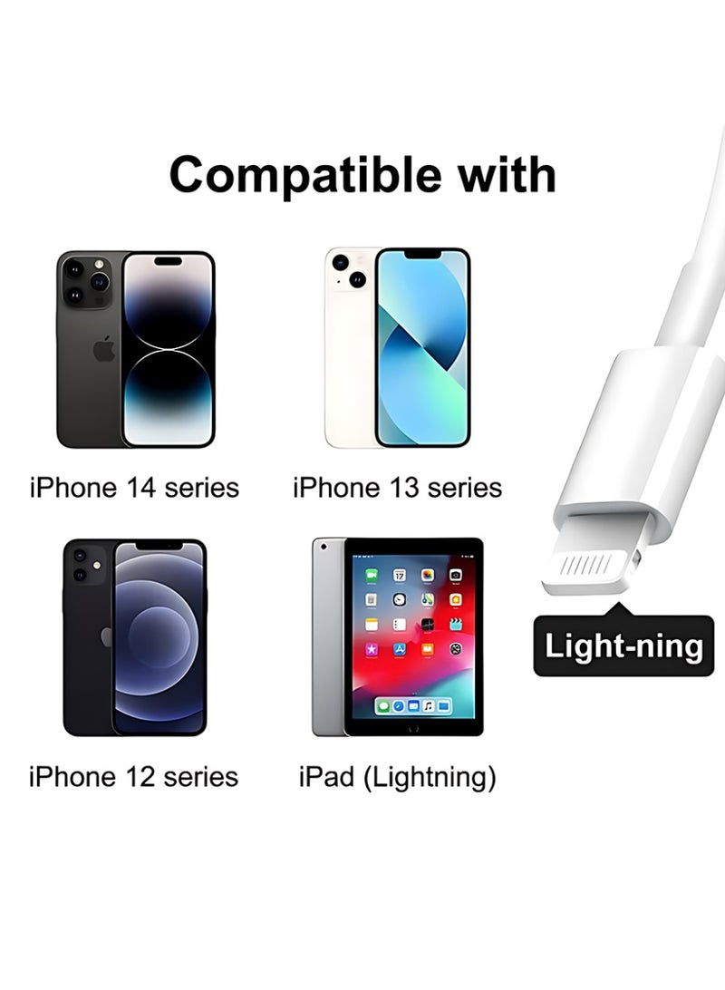 CLAVON قارئ بطاقة SD لجهاز iPhone، 3 في 1 محول Lightning إلى قارئ بطاقة SD وكاميرا رقمية Micro SD متوافق مع iPhone، توصيل وتشغيل - Image 5